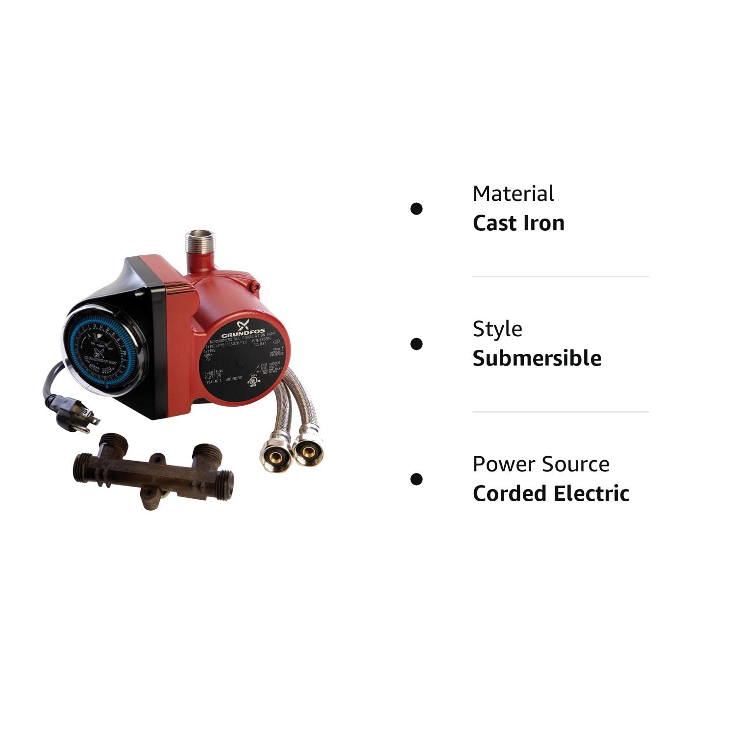 Amazon.com : GRUNDFOS UP15-10SU7P/TLC 595916 : Power Water Pumps : Tools u0026  Home Improvement