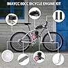 IMAYCC Bike Motor Kit 80cc Motorized Bike Kit 2 Stroke Gas Bicycle Engine Conversion Kit Fit for 26-28" Bikes (80CC Black) #2