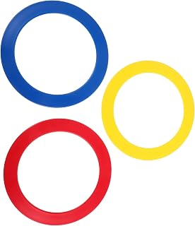 VICASKY 3pcs Juggling Rings PP for Circus Acts and Beginner Shows Halloween