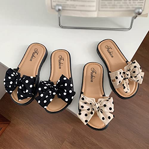 Toddler Little Kid Slides Sandals Girl Boy Slippers Non-Slip Shoes Beach Water Swim Indoor Outdoor Sandals (Beige, 37)4