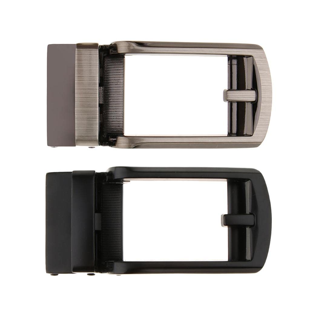 Hebilla automática de repuesto para cinturón de trinquete, accesorios de cinturón deslizante, color negro mate