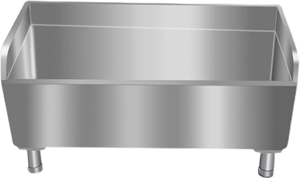 Commercial Floor Mop Sink, Stainless Steel Large-Capacity Deepening Freestanding mop basin Sink with Large-Diameter Drainage Holes & Pipes, Suitable for Home Outdoor Courtyards120*41*55CM/47.2*16.1*2
