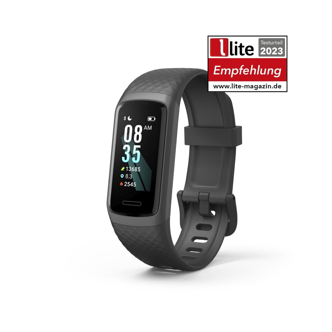 Hama - Banda de Actividad (Smartwatch Resistente al Agua, función Despertador, hasta 14 Deportes Diferentes, podómetro, frecuencia Cardiaca, Reloj Deportivo) Negro