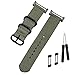 Octane Bands Watch Band for Suunto Core - Nylon Canvas Strap Replacement Kit Green - 24mm Strap - Includes Lugs Adapter & Screw Tools