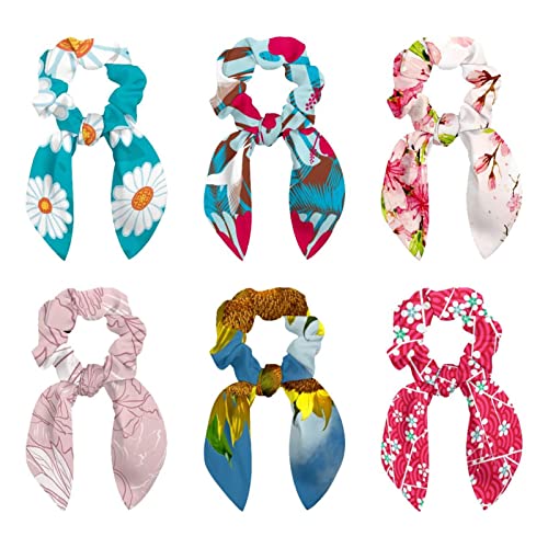 Chouchous à cheveux à motif floral pour vos coiffures d'été et de rentrée