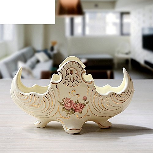 European ceramic bowls Ivory porcelain porcelain coffee table fruit plate dried fruit tray