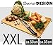 EYEPOWER XL Tabla de Cortar de Bambú 50x35x2cm Tabla de Cocina de...