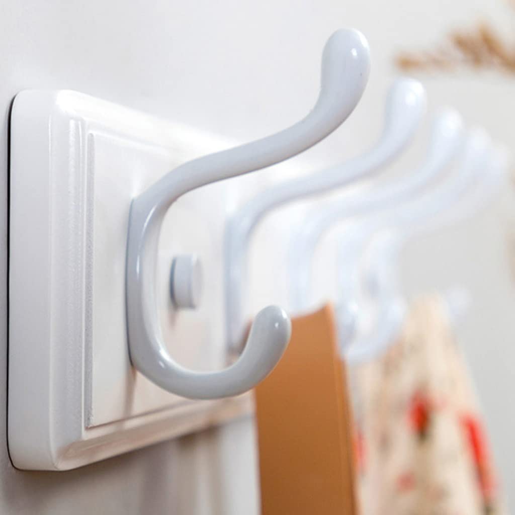 Percheros Para Colgar Abrigos Appendiabiti a muro Rack Simple Coat Coat Gancio Heavy Duty Cappotto Gancio Gancio Appendiabiti Parete Appeso Portachiavi Cappotto Cappotto Gancio Bianco Perchero Para Co