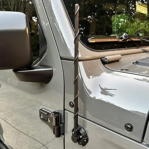 Image of 16 Inch Antenna for Jeep Wrangler Accessories JK JL Unlimited Sahara Rubicon Sport Willys 4xe Gladiator JT Mojave 2007-2025, Jeep OEM Antenna Replacement for FM AM Car Radio Reception