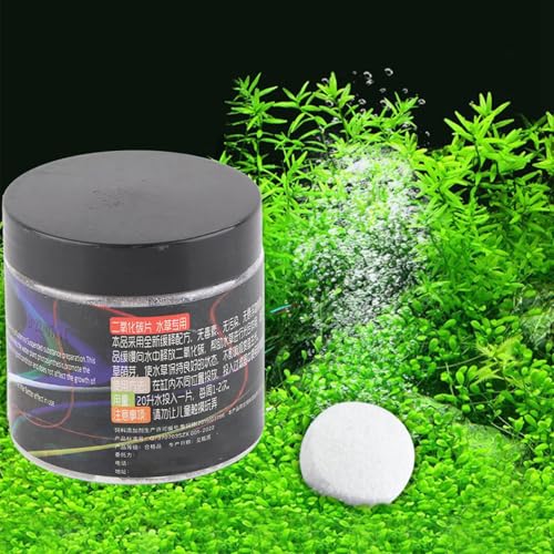 Mrisata C02 Aquarium Tablets Co2 Tablets for Plants 7×7×7 Co2 Tablet Carbon Dioxide Diffuser for Water Plant Grass Fish Aquarium Diffuser Co2 Aquarium Kit