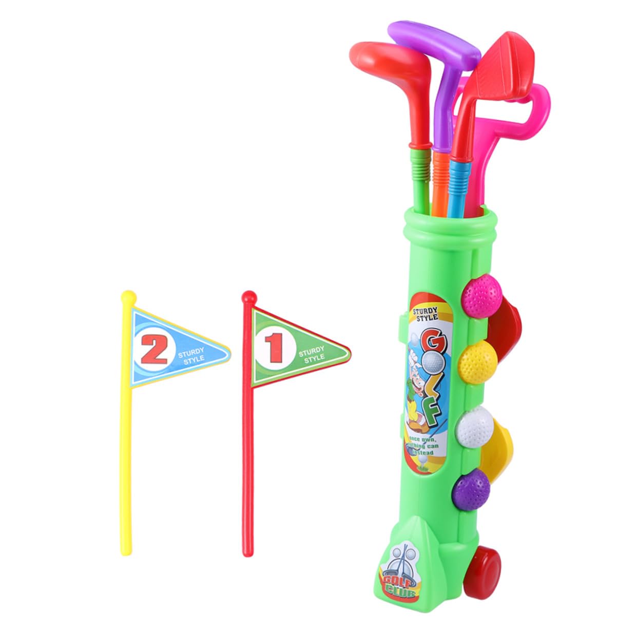Hohopeti 2 set Giochi da Golf in Plastica per Adulti Gioco Sportivo Educativo per Divertimento Indoor e Outdoor Attività Genitore-figlio per Sviluppo Motorio e Creatività Giocattolo