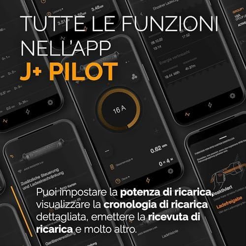 Juice Booster 3 Air Basic Set, Mobile Wallbox 11kW con App, Caricabatterie Auto Elettrica con Cavo Ricarica Auto Elettrica Tipo 2, Include Adattatore CEE16 Rosso 3 Fasi + EU Schuko