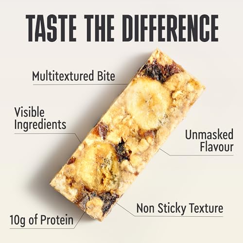 Presteez Banana & Peanut Protein Bars 50g - No Added Sugar, No Sweeteners, Gluten Free, High Fibre Gut Health Bars, Healthy Snacks with Prebiotics Fibre & Vitamin C. 10g Protein, 12 Pack - Image 5