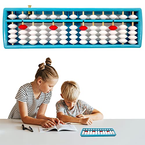 Soroban Arithmétique Boulier Mathématiques Enfants Plastique 13 Chiffres Règle Calcul l'École Élémentaire Trame Perle Boulier d'École Primaire Jouets Éducatifs Étudiants Bureau Maison Cover