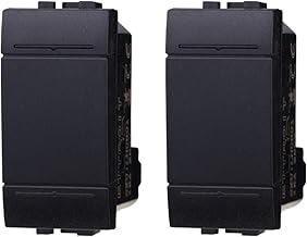 2 Pezzi Deviatore 1P 16A Compatibile Con Bticino Living Light (Nero)