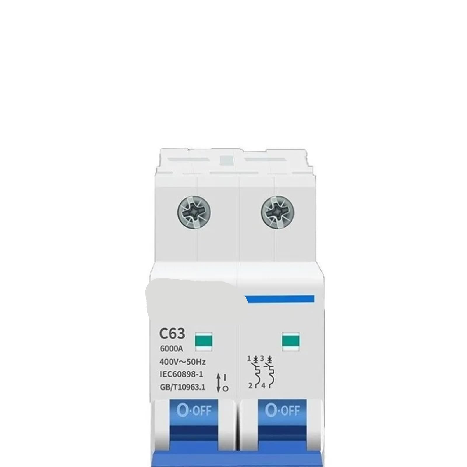 Disjoncteur miniature photovoltaïque NB1-63DC 4P 1000V 10A pour courant continu
