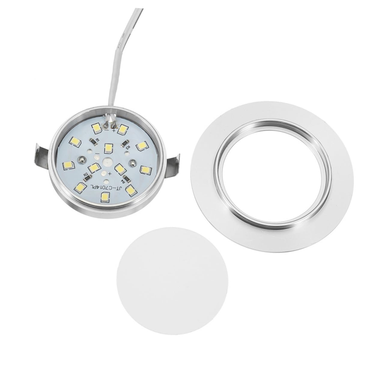 jojofuny Stylish Rv Dome Light 12v Led Ceiling Light Aluminum Alloy Ip44 Waterproof Easy Install for Rv and Trailer