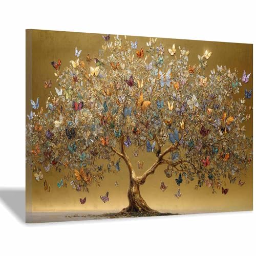 Poster nature arbre de vie marron cadre inclus 50x70cm salle de bain