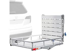 Silver Spring SC500-AF Folding Aluminum Scooter and Wheelchair Carrier with Ramp