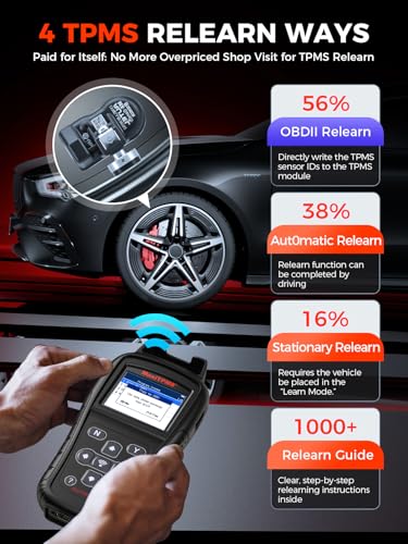 Herramienta de diagnóstico de neumáticos Autel MaxiTPMS TS408 para coche 4
