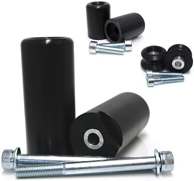Shogun USA Made Kaw ZX6R ZX-6R ZX6 2019 2020 2021 2022 2023 NO CUT Complete Kit Black Frame Sliders Includes No Cut Frame Sliders Swing Arm Spools and Bar Ends Fits ABS & NON ABS Models - 755-4459
