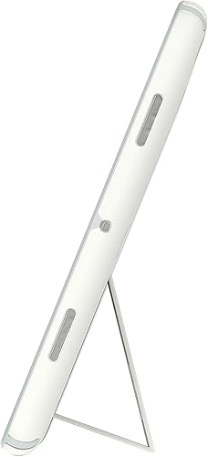 Miniatura 7 de Speck StandyShell - Carcasa y soporte para tablet Google Pixel, color blanco y plateado sereno