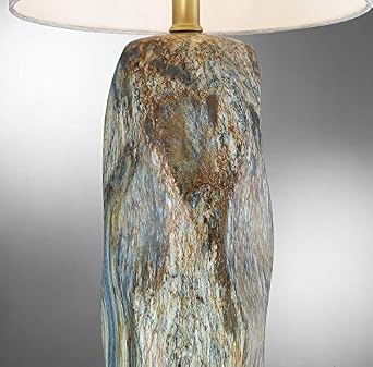 Lite Source Coliseo 28 1/2 Slate Pattern Modern Ceramic Table Lamp