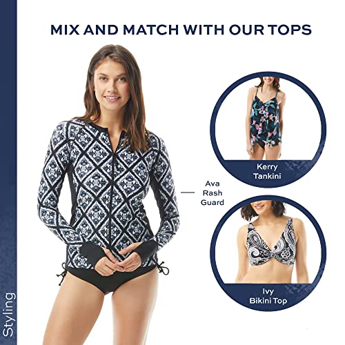 BEACH HOUSE Hayden Side Tie Bikini Swim Bottom — Modest High Waisted Full Coverage Bathing Suit4