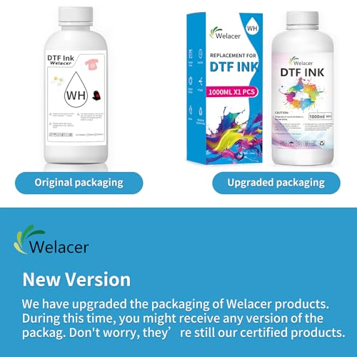Image of DTF Ink White 500ml - Premium Heat Transfer Ink Conversion Kit Refill for I3200, XP600, R1390,L1800, ET2800 ET8500 R2400, L800, 1430, P400, P800, XP-15000 All DTF Printers,for DTF Film