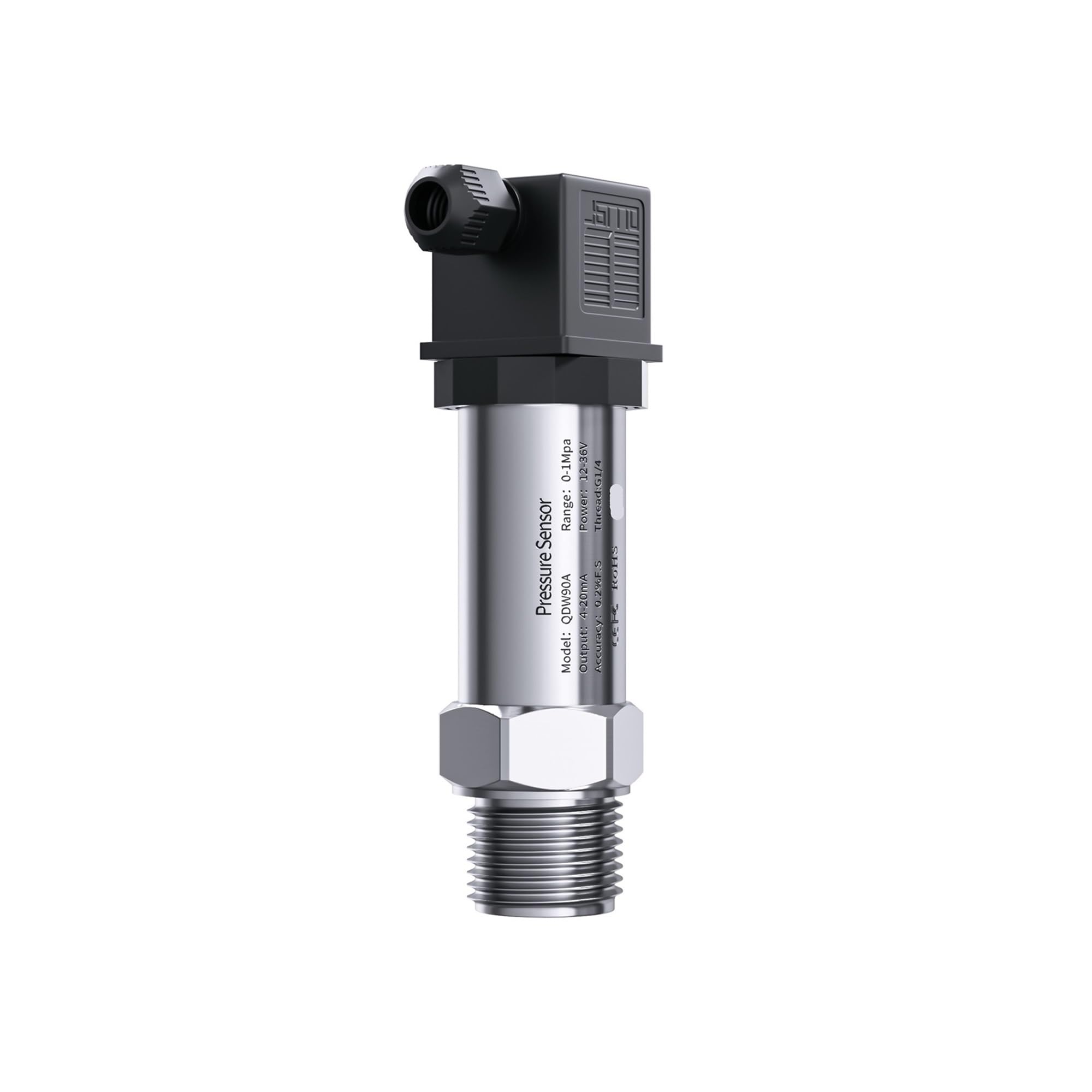 MXXDMOPD 0-600bar Water Pressure Transmitter 4-20mA 0-10V 0-3.3V RS485 Pressure Sensor 0-500PSI 0-1000PSI G1/4 Pressure Transducer(0-5v)