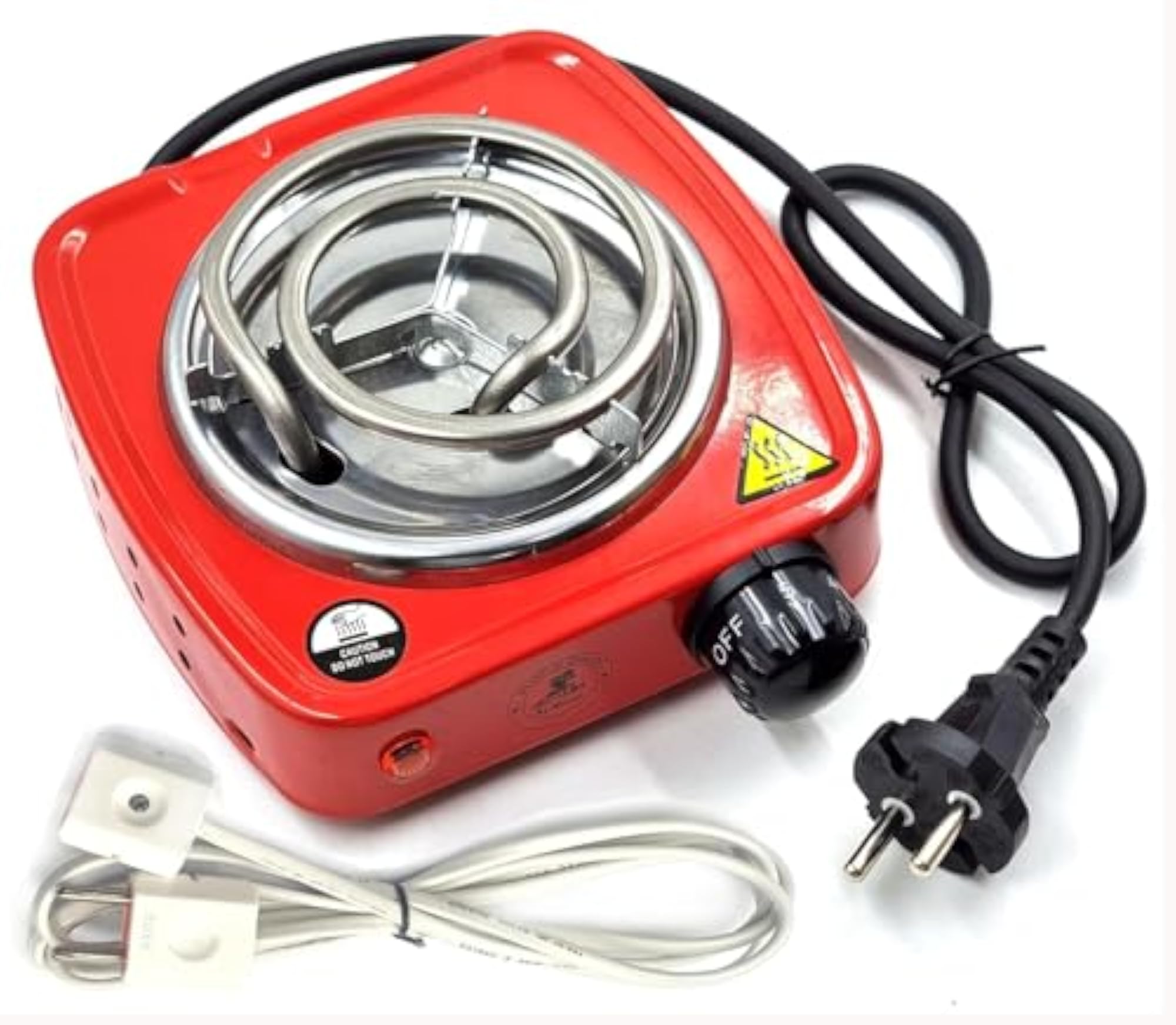 500W Electric Charcoal Burner Hot Plate, Portable BBQ