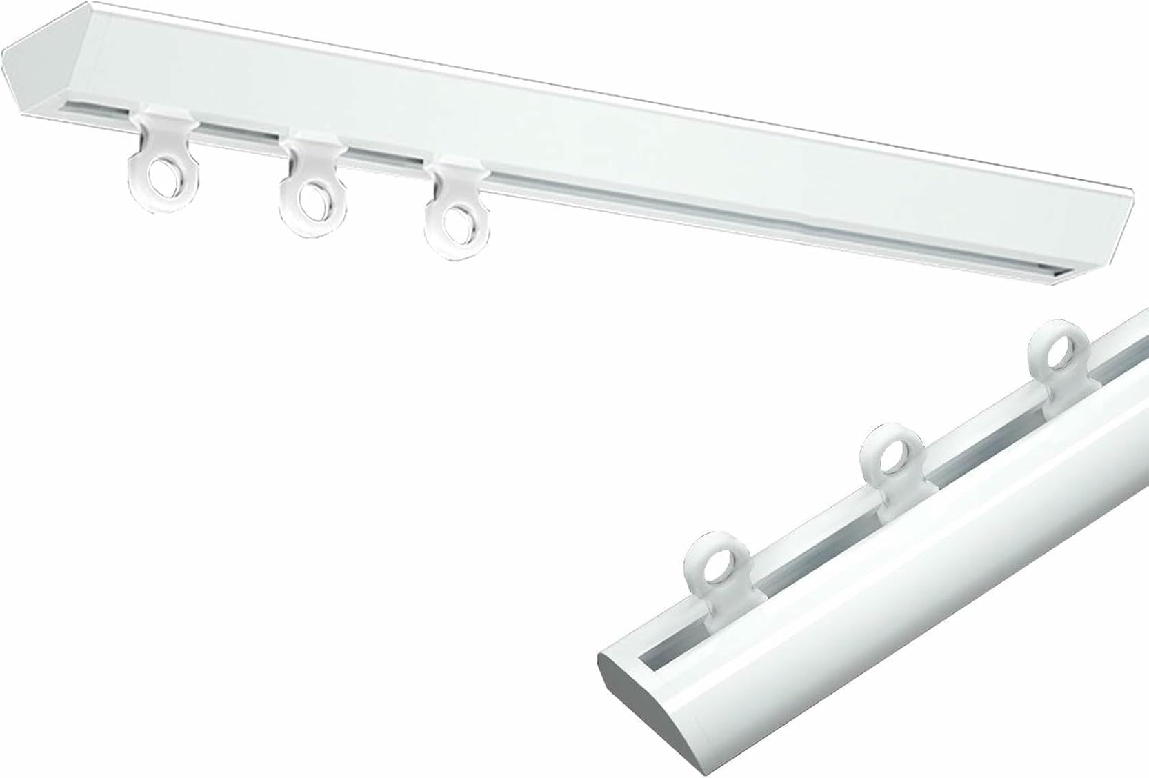GJMSSMY Invisible UltraThin Aluminum Ceiling Mount Rail 4.8m (15.7ft) Room Divider Track for Privacy Partitions & Ains Adjustable Length (0.5m6m)