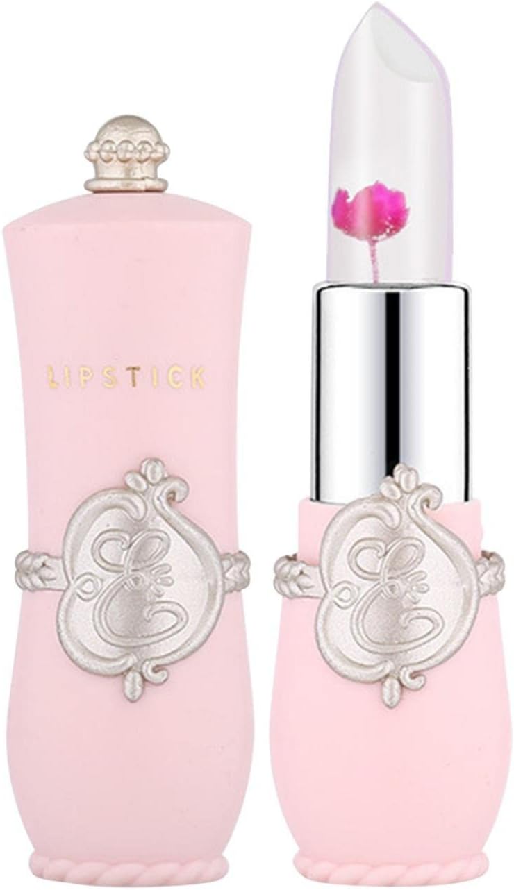 Bobogojp リップ かわいい 韓国 口紅 落ちない 人気 リップスティック クリスタルクリアゼリー リップバーム 温度カラーチェンジ 花入り リップクリーム 唇のケア 落ちにくい 長持ち 長続き 乾燥対策 デート 最上の品質な 入学式 パーティー 母の日 休日 通学 コスプレ