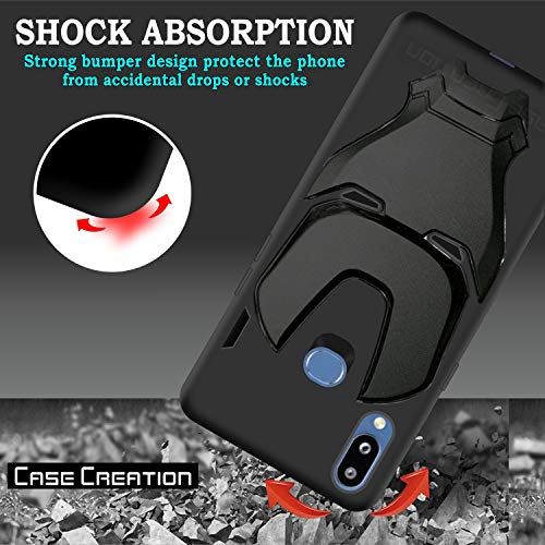 Image of COVERLY Official 3D Smooth Feel Avenger Logo Mask Soft Rugged Grip Iron Man Engraved Cartoon Movie Engraved Silicone Rubber Matte Back Cover for Samsung Galaxy M01s (2020) - Black