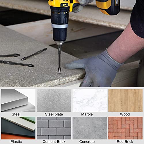 10PCS Glass and Tile Drill Bit, 6 mm Masonry Drill Bits Set 1/4 Hex Shank Concrete Drill Bit Set Porcelain Tile Drill Bits for Glass Mirrors Porcelain Concrete Brick Wall Wood Aluminium 6 10PCS Glass and Tile Drill Bit, 6 mm Masonry Drill Bits Set 1/4 Hex Shank Concrete Drill Bit Set Porcelain Tile Drill Bits for Glass Mirrors Porcelain Concrete Brick Wall Wood Aluminium - Image 6