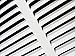 HVAC Premium 14'' x 8'' [Duct Opening] Flat Stamped Steel Return Air Grille - Sidewall and Ceiling - HVAC Vent Duct Cover - White [Outer Dimensions: 15.75''w X 9.75''h]