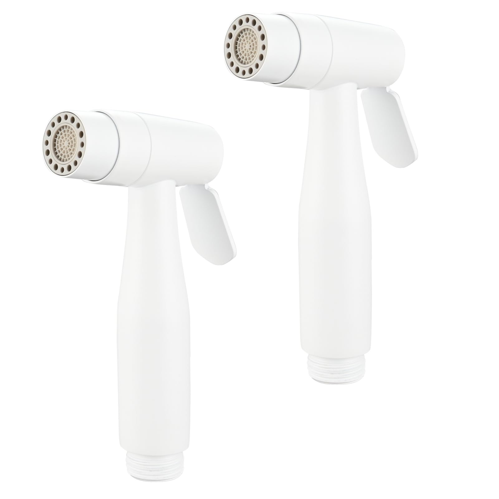 Tecmolog 2 Pezzi Doccetta WC a 2 Modalità in Acciaio Inox Doccia Bidet Portatile per l'Igiene Personale, Bianco, WS024AW-2