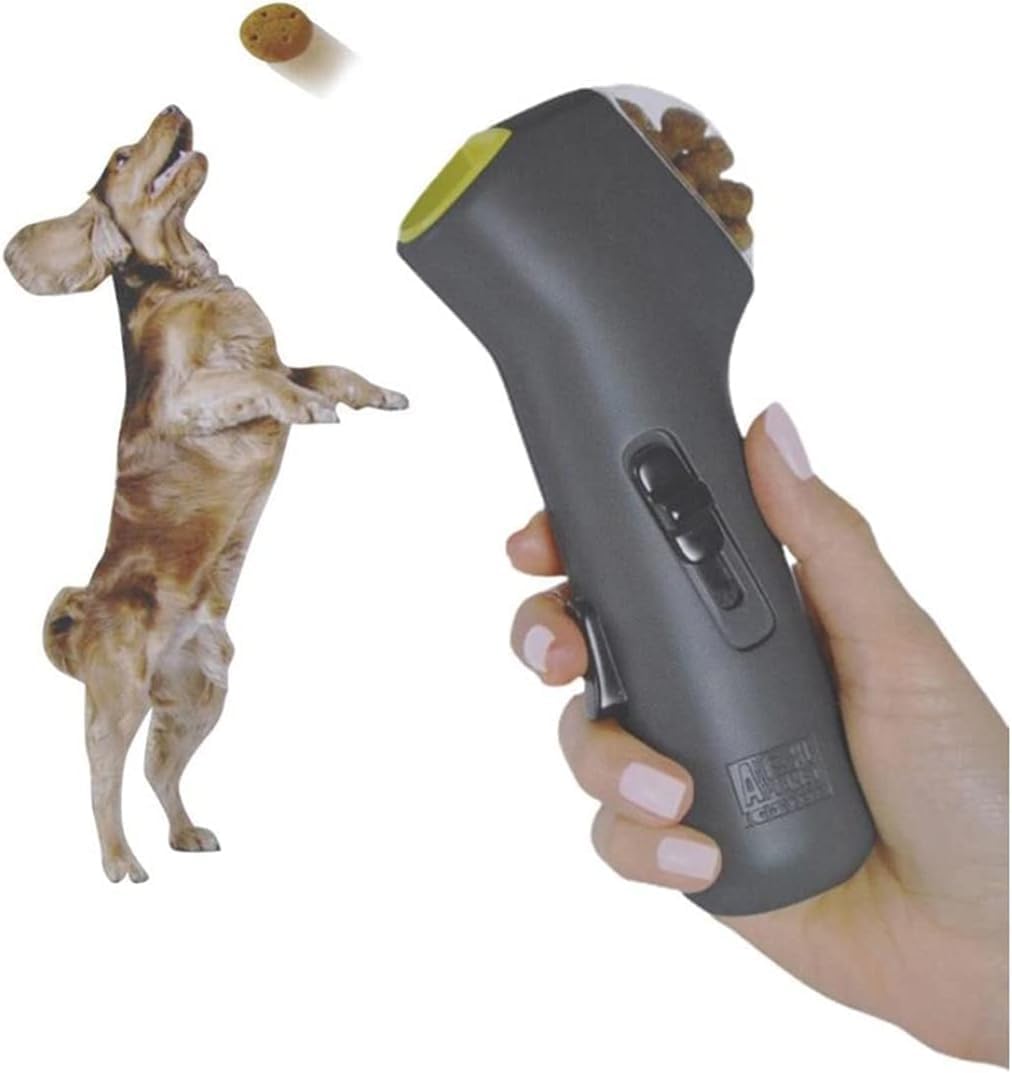 INFINIBYTE Dog Food Catapult-Pet Treat Snack Launcher Training Puppy Shooter Feeder Auto Cat Dispenser Outdoor Hiking Travel Bowl Bottle Activity Toy, Exercise Toy (B0DBQD5W3V) Amazon Price History, Amazon Price Tracker