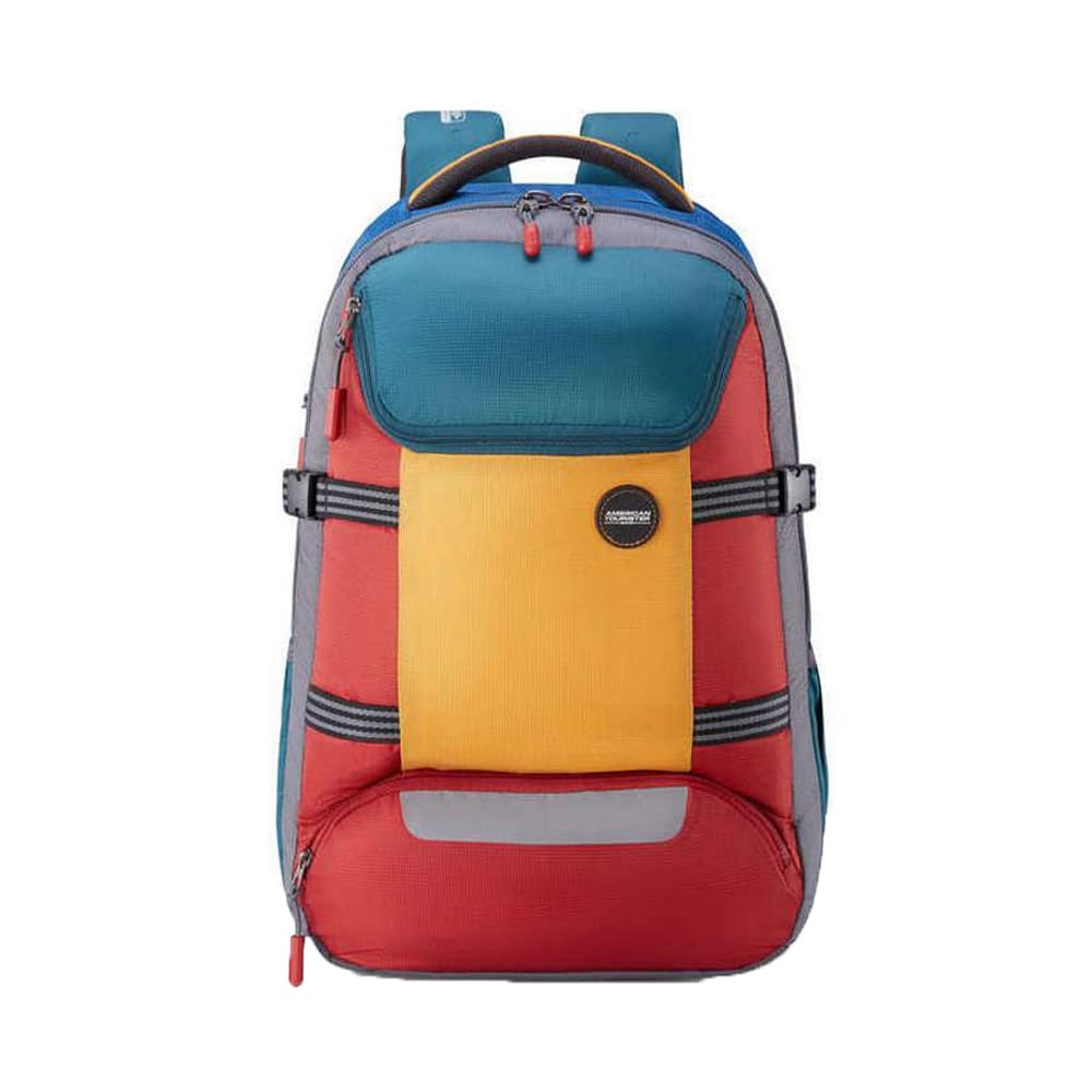 Zipper Magna Pace Polyester Men's Backpack (Free Size, Multi-Coloured)-image-6
