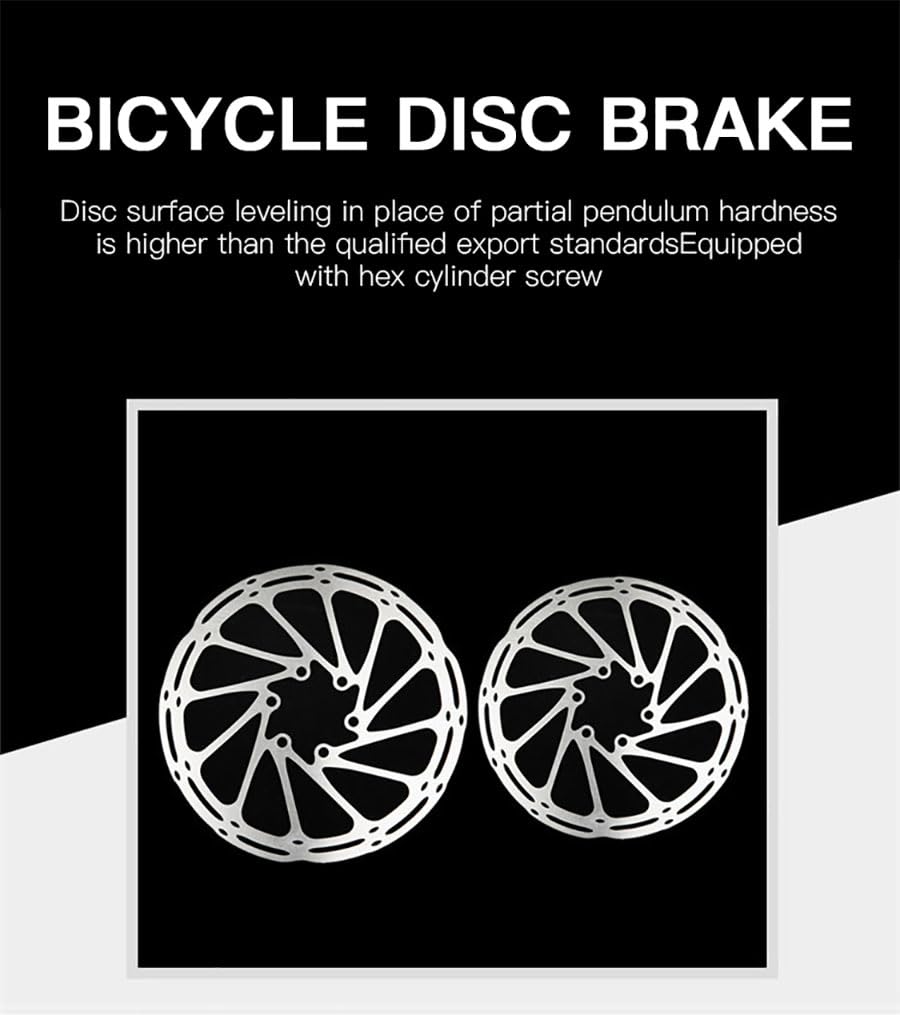 Sisinkal Fahrrad Scheibenbremse 180mm - Edelstahl MTB Bremsscheibe