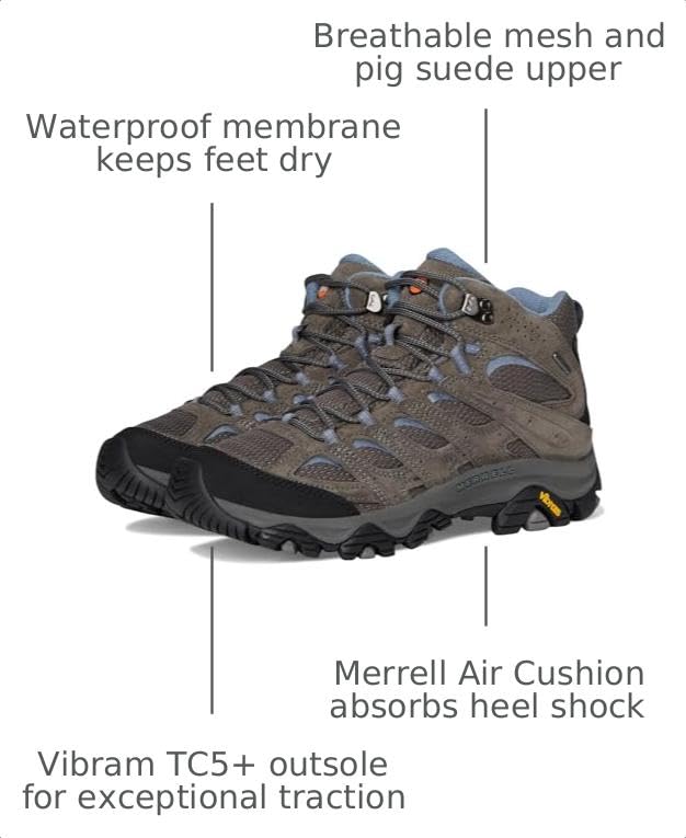 Image of Merrell Women's Moab 3 Mid Waterproof