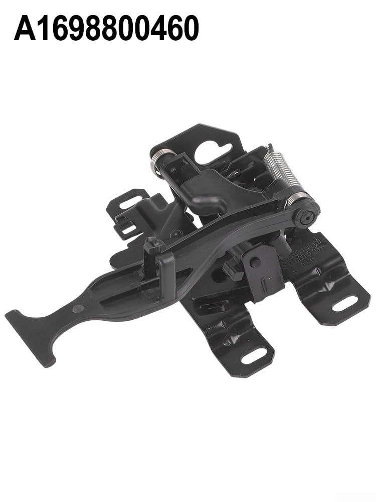 Poignée de déverrouillage de capot pour W169 Classe A, tirette de loquet intérieur de capot de remplacement avec OEM A1698800460 Métal Noir
