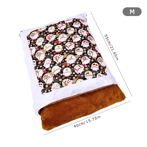 Lit de grotte pour chiots et chats d'intérieur avec igloo chaud et doux - 6