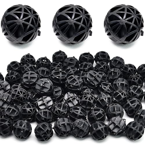 Image of Surf turtle Bio Balls Filter Media100 Pcs 0.71-Inch Aquarium Bio Balls Filter Media for Fish Tank, Aquarium, Pond Filter Media