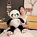 Produktbild qingbaobao Nettes Weiches Großer Panda-Puppe-Plüschtier-Tier-Kissen, Kindergeburtstags-Geschenk-Karikatur-Spielwaren, Großes Kissen Auf Dem Bett 60Cm