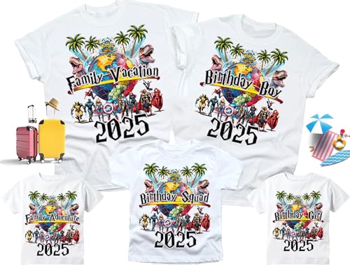 2025 Universal Family Matching Shirts, Birthday Squad Crew Family Personalized Universal Shirt, Custom Matching Shirts, Family Vacation trip, First Family Trip Shirts. Spring Break Favorite. DT3113