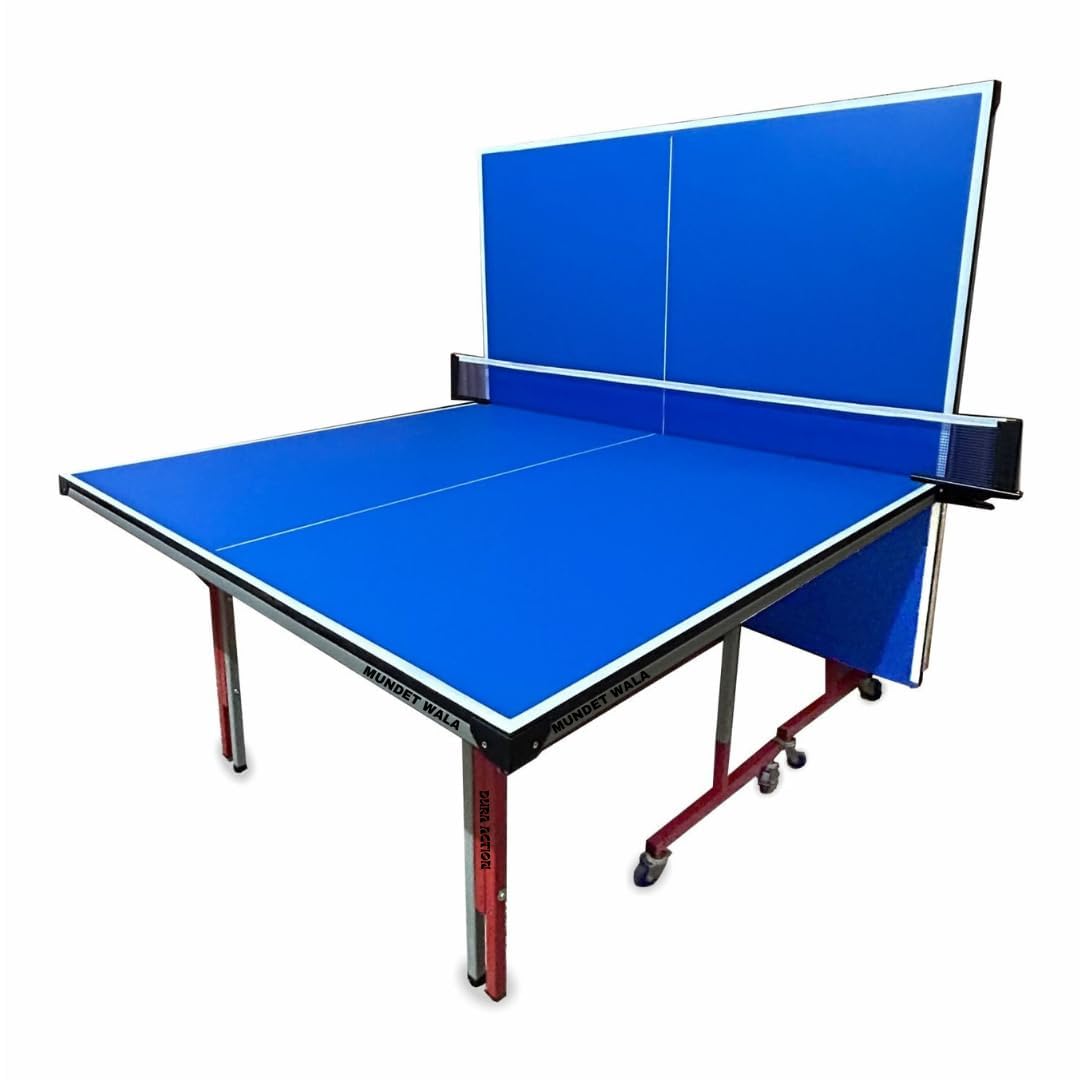 MUNDET WALA ‎Classic Action Wood Table Tennis Table w/Both Side Laminated & Wheels w/Lock (TT Table Net + 2 TT Table Racket & 2 Stiga Balls) (18 mm Top Thickness Action Model) (B0BZH21T9Z) Amazon Price History, Amazon Price Tracker