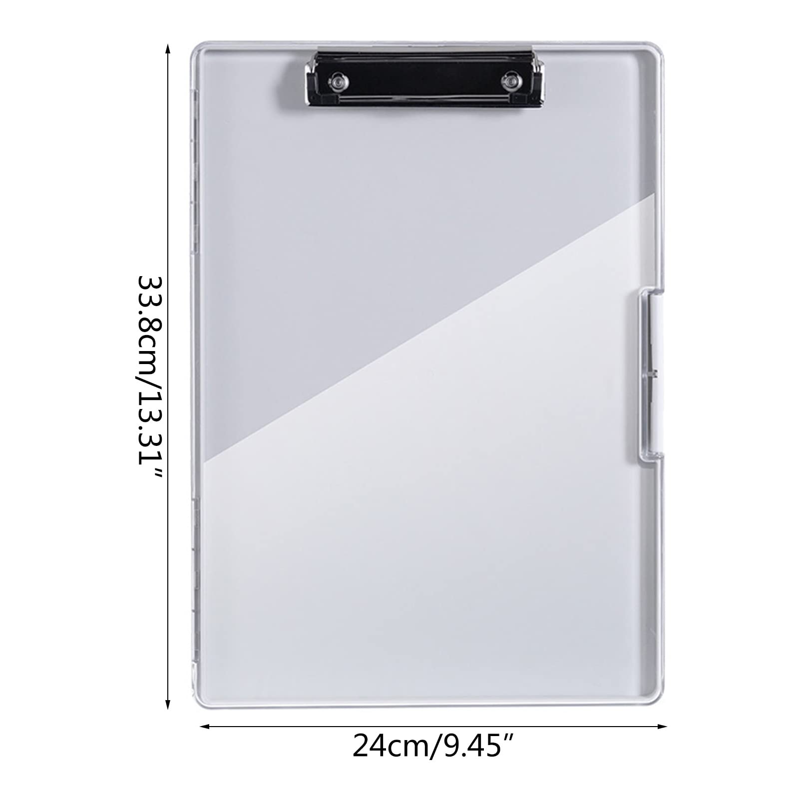 Porte-bloc A4 avec compartiment de rangement, porte-bloc robuste pour soins infirmiers avec porte-stylo, porte-documents double couche, sous-main de bureau