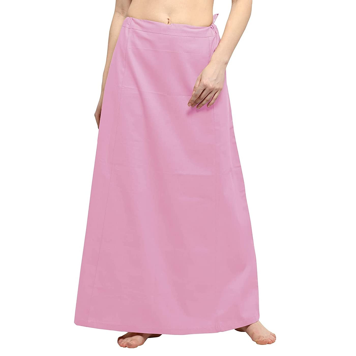 guddan Women's Cotton Readymade Free Size Petticoat Underskirt Indian Lining for Saree-picture-27
