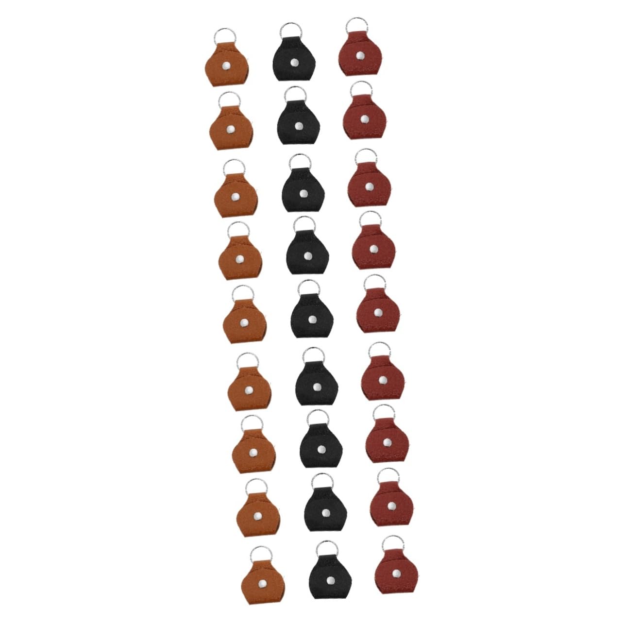 SUPVOX 3sets Convenient Guitar Picks Bag Sturdy Alloy Guitar Pick Holder Shaped Holder for Plectrums Storage 9pcs*3